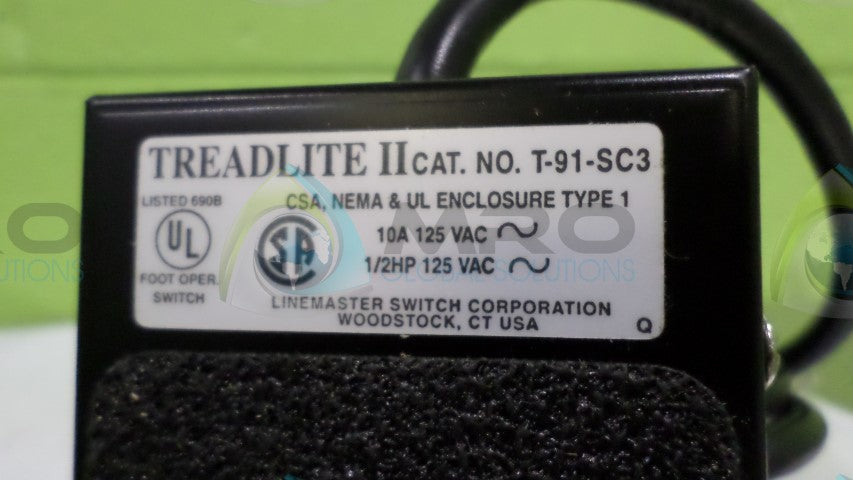 LINEMASTER TREADLITE II T-91-SC3 FOOT OPERATOR SWITCH *NEW NO BOX*