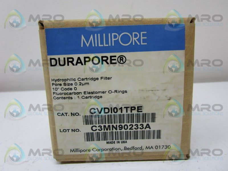 MILLIPORE CVDI01TPE CARTRIDGE FILTER * FACTORY SEALED *