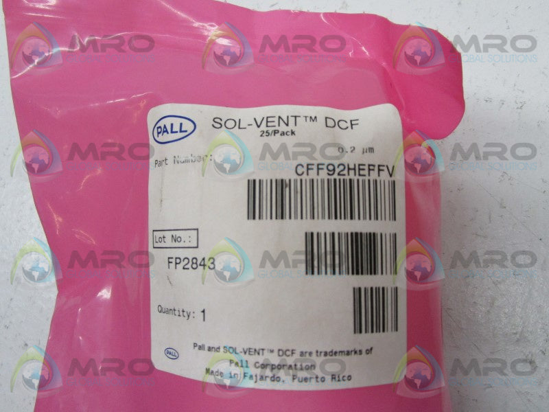 PALL CFF92HEFFV FILTER * NEW IN FACTORY BAG *
