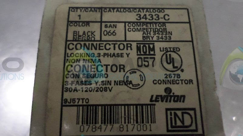 LEVITON 3433-C CONNECTOR  NSMP