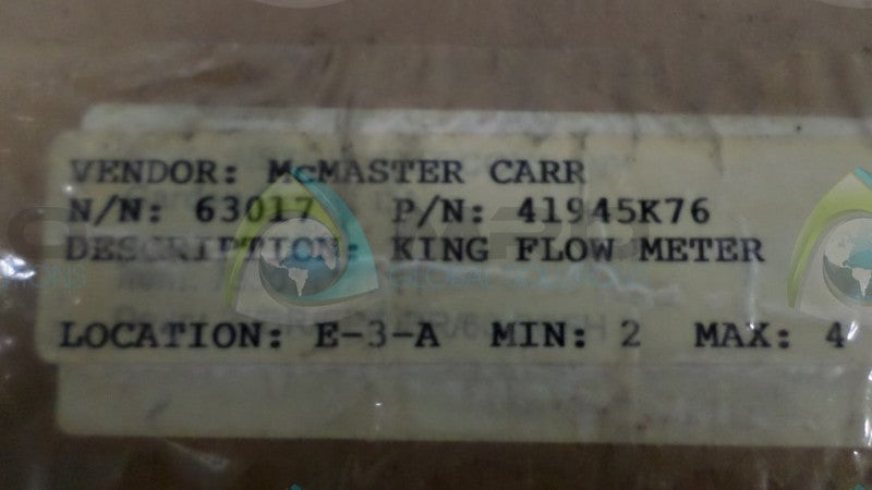 KING INSTRUMENTS 41945K76 FLOW METER  NSMP