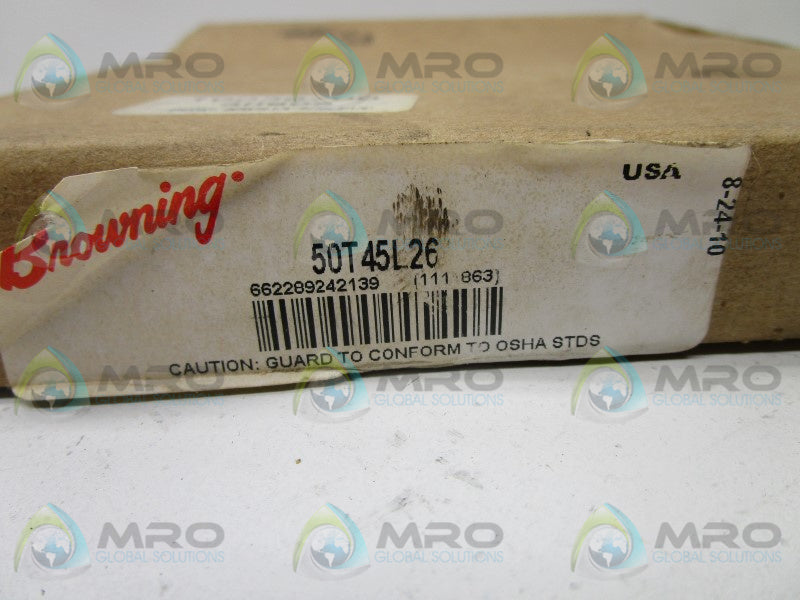 BROWNING 1111863 50T45L26 TORQUE LIMITER SPROCKET * FACTORY SEALED *