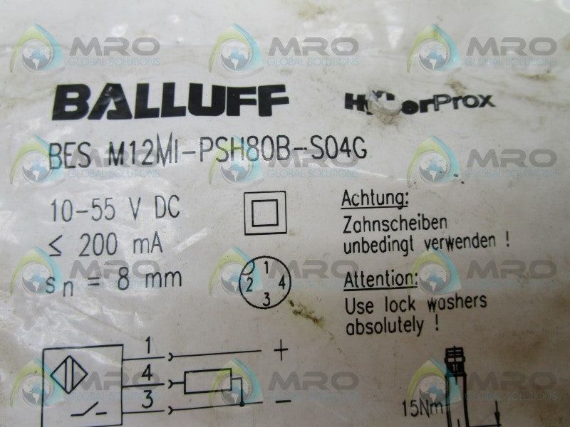 BALLUFF BESM12MI-PSH80B-S04G * NEW IN FACTORY BAG *