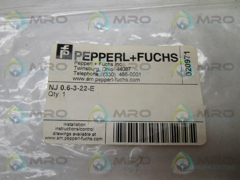 PEPPERL+FUCHS NJ0.6-3-22-E PROXIMITY SENSOR  NSMP
