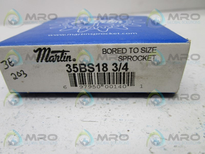 MARTIN 35BS18 SPROCKET 3/4" * FACTORY SEALED *