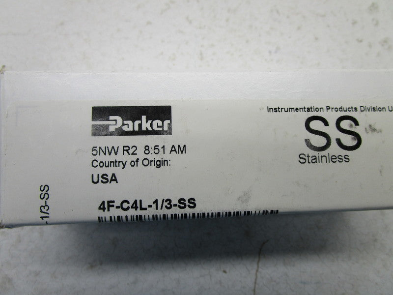 PARKER 4F-C4L-1/3-SS SOLENOID VALVE * FACTORY SEALED *