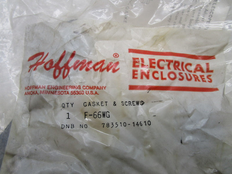 HOFFMAN F-66WG GASKET & SCREWS * NEW IN FACTORY BAG *