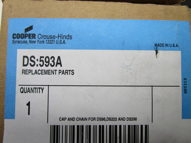 CROUSE-HINDS DS:593A CAP AND CHAIN  NSMP