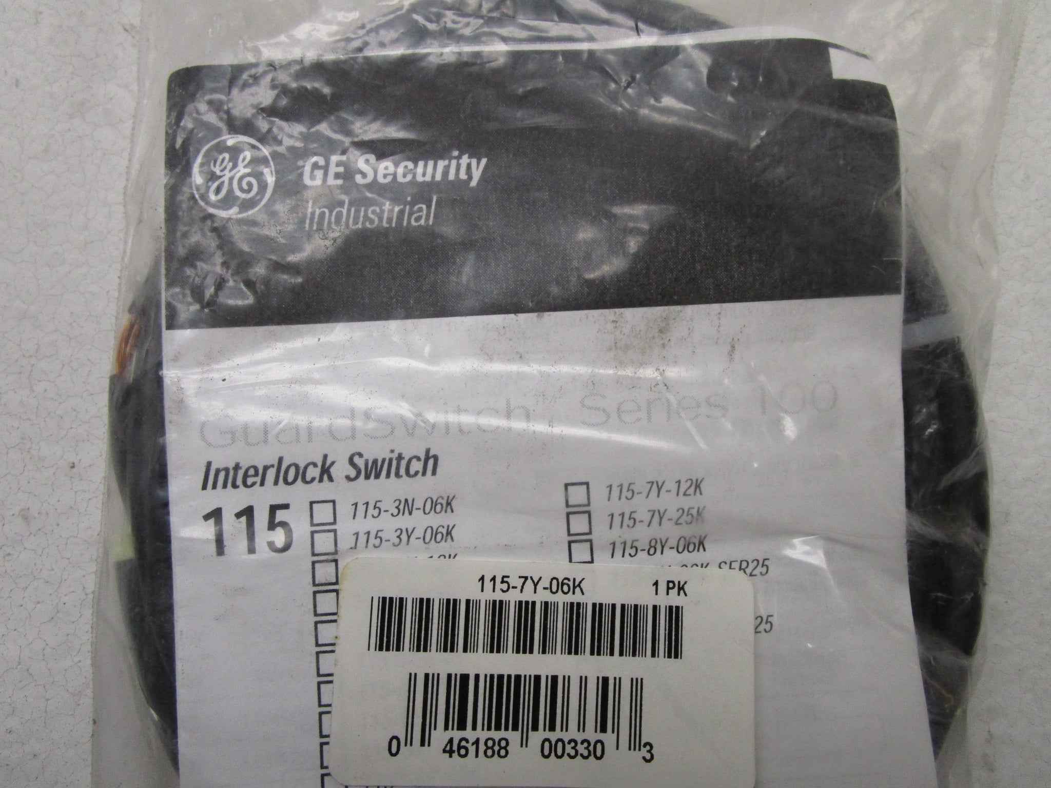 GENERAL ELECTRIC 115-7Y-06K INTERLOCK SWITCH * NEW IN FACTORY BAG *