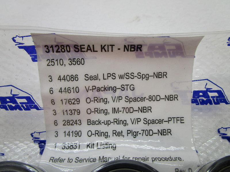 CAT PUMP 31280 SEAL KIT * NEW IN ORIGINAL PACKAGE *