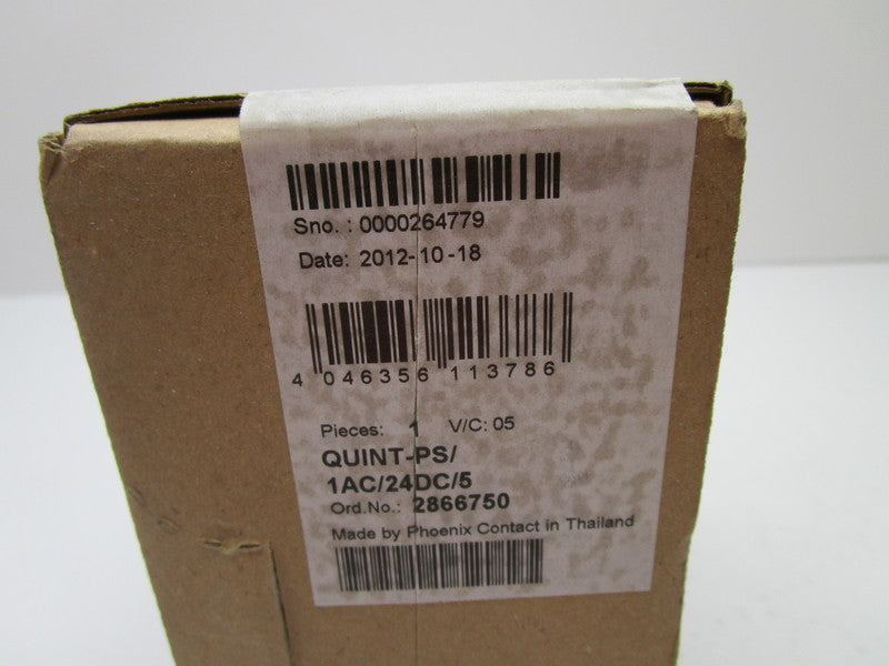 PHOENIX CONTACT QUINT/PS/1AC/24DC/5 POWER SUPPLY * FACTORY SEALED *