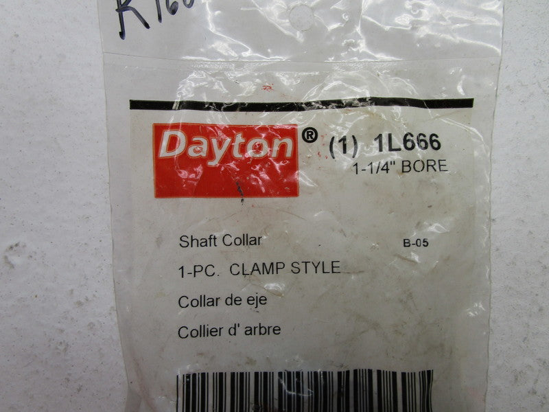 DAYTON 1L666 SHAFT COLLAR CLAMP  NSMP
