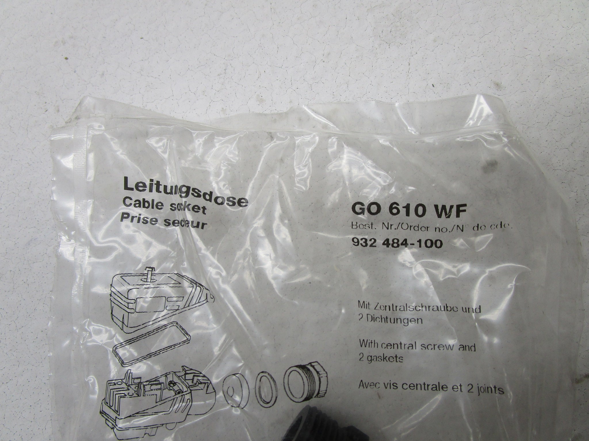HIRSCHMANN GO610WF CABLE SOCKET * NEW IN FACTORY BAG *