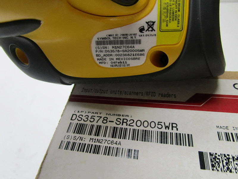 SYMBOL DS3578-SR20005WR BARCODE SCANNER  NSMP
