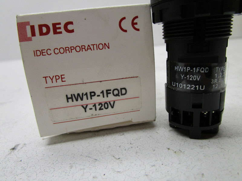 IDEC HW1P-1FQD-Y-120V YELLOW PILOT LIGHT  NSMP