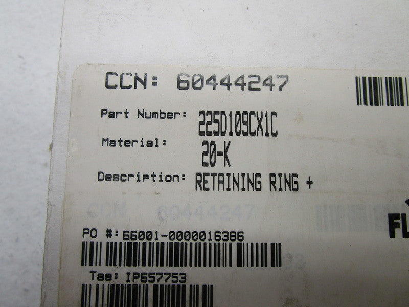 FLOWSERVE 225D109CX1C RETAINING RING  NSMP