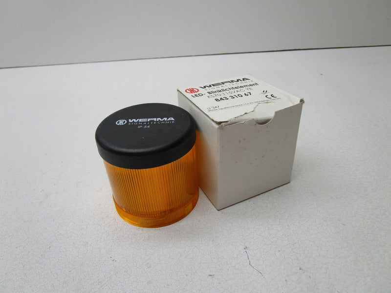 WERMA 84331067 AMBER BLINKING LIGHT BEACON  NSMP