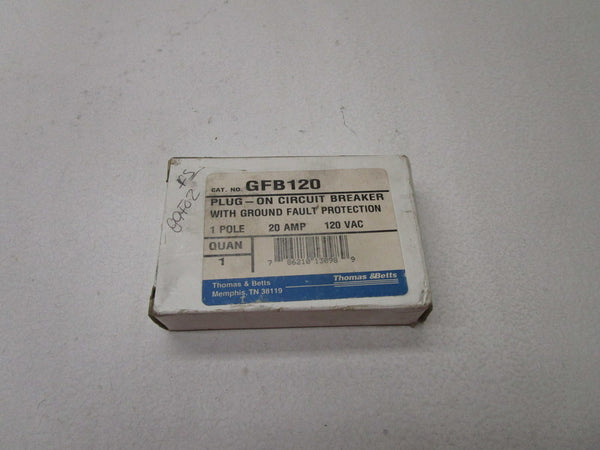 THOMAS &  BETTS GFB120 CIRCUIT BREAKER 20A  NSMP