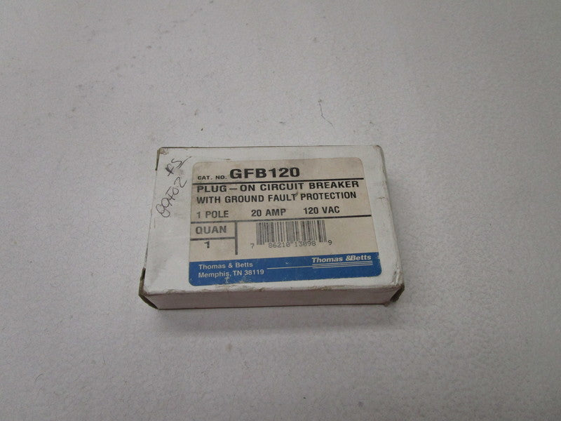 THOMAS &  BETTS GFB120 CIRCUIT BREAKER 20A  NSMP