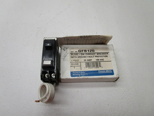 THOMAS &  BETTS GFB120 CIRCUIT BREAKER 20A  NSMP