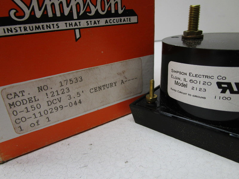 SIMPSON 2123 17533 PANEL METER 0-150  NSMP