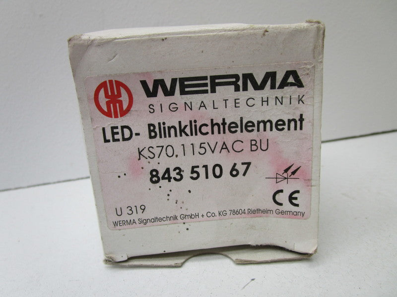 WERMA 84331067 BLUE BLINKING LIGHT BEACON  NSMP