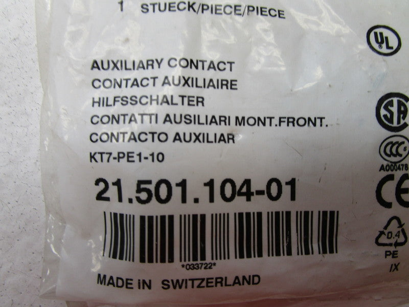 SPRECHER+SCHUH KT7-PE1-10 AUXILARY CONTACT * NEW IN FACTORY BAG *