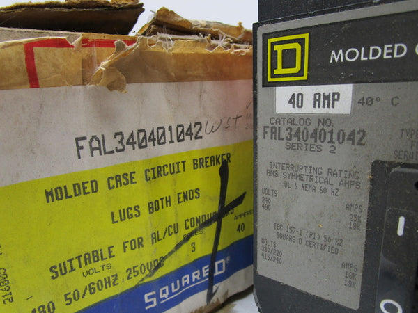 SQUARE D FAL340401042 CIRCUTI BREAKER 40A  NSMP