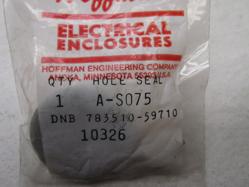 HOFFMAN A-S075 HOLE SEAL * NEW IN FACTORY BAG *