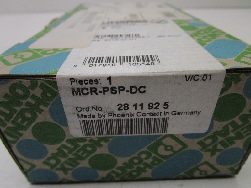 PHOENIX CONTACT MCR-PSP-DC THRESHOLD VALUE SWITCH * FACTORY SEALED *