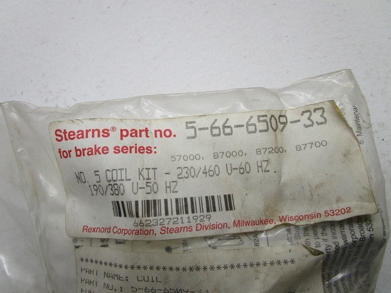 STEARNS 5-66-6509-33 COIL KIT * NEW IN FACTORY BAG *