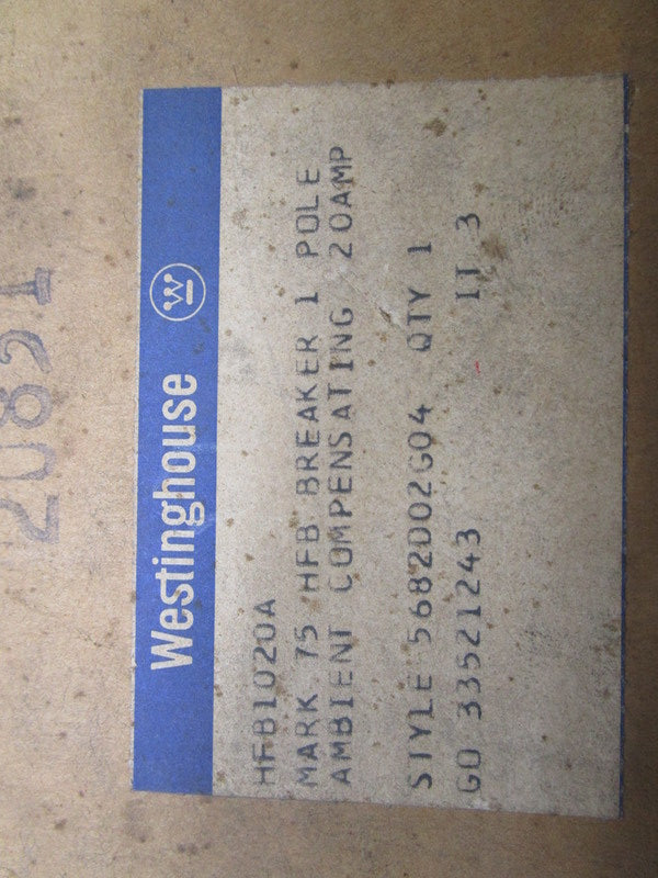 WESTINGHOUSE HFB1020A CIRCUIT BREAKER 20A  NSMP