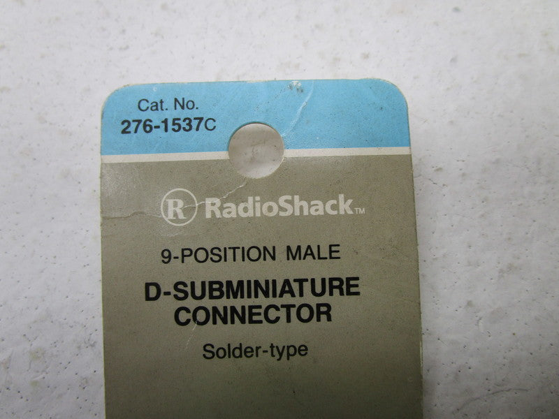 RADIOSHACK 276-1537C D-SUBMINIATURE CONNECTOR * NEW IN ORIGINAL PACKAGE *