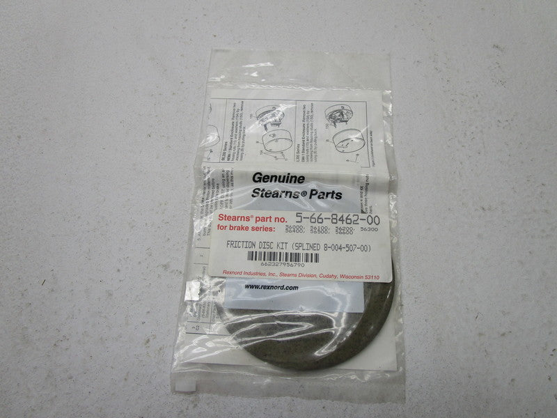 STEARNS 5-66-8462-00 FRICTION DISC KIT * NEW IN FACTORY BAG *