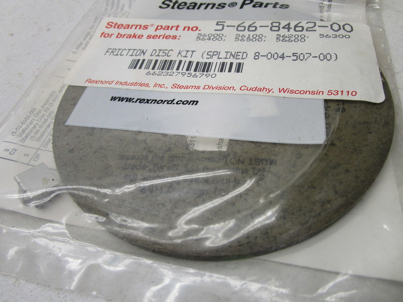 STEARNS 5-66-8462-00 FRICTION DISC KIT * NEW IN FACTORY BAG *