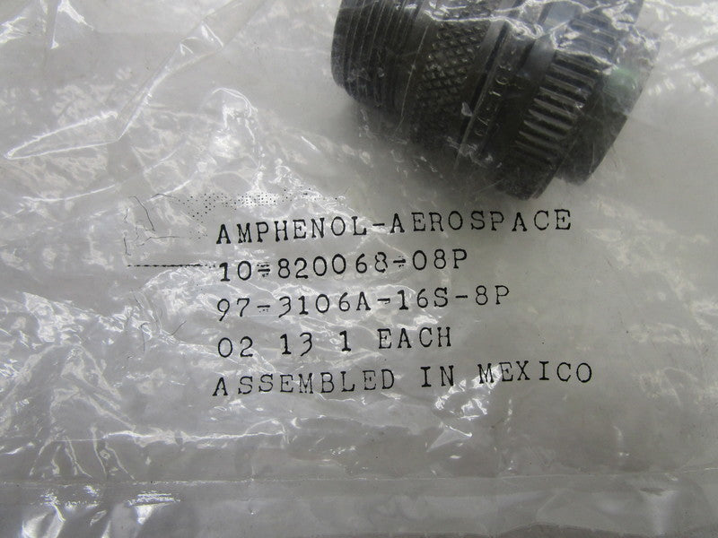 AMPHENOL 97-3106A-16S-8P CONNECTOR KIT * NEW IN FACTORY BAG *