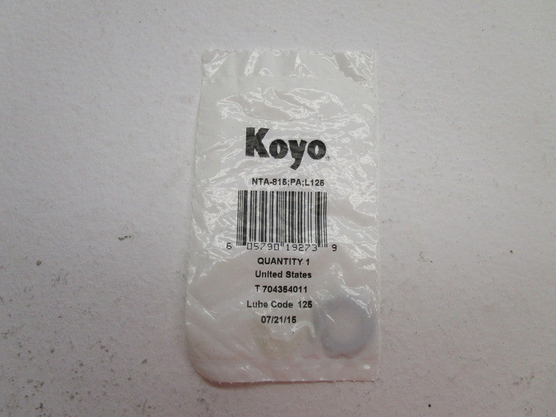 KOYO NTA-815;PA;L125 THRUST NEEDLE ROLLER BEARING * NEW IN FACTORY BAG *