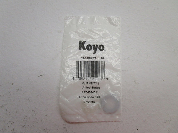 KOYO NTA-815;PA;L125 THRUST NEEDLE ROLLER BEARING * NEW IN FACTORY BAG *
