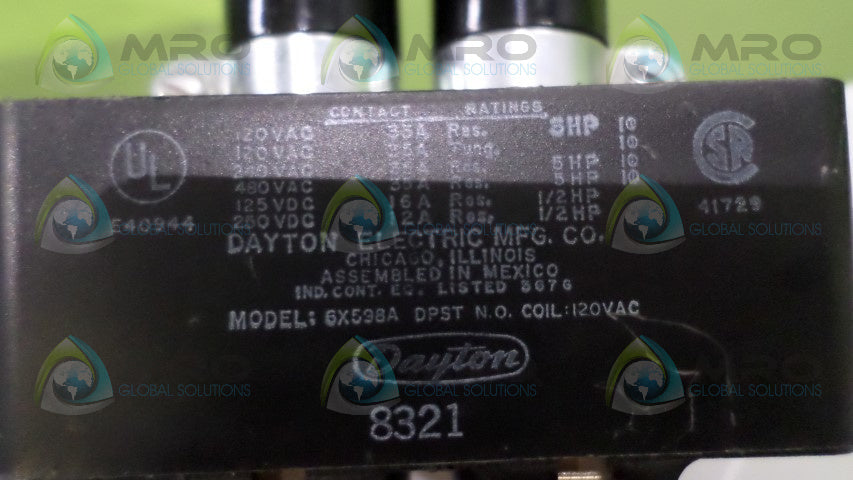 DAYTON 6X598A COIL *NEW NO BOX*