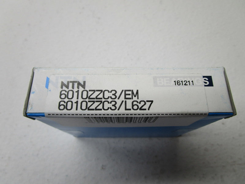 NTN 6010ZZC3/EM BALL BEARING * FACTORY SEALED *