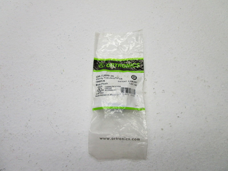 ORTRONICS OR-TJ600-36 BLUE FLUSH * NEW IN FACTORY BAG *