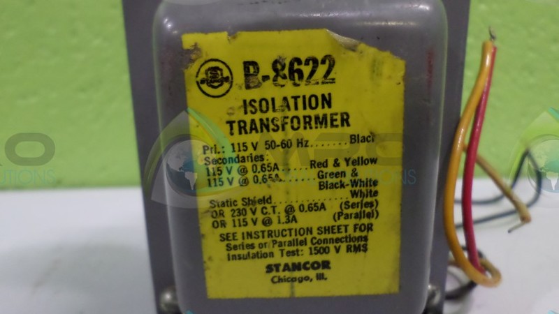 STANCOR B-8622 ISOLATION TRANSFORMER *USED*