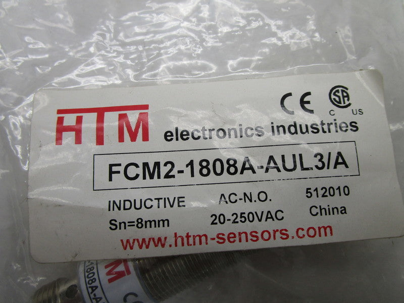 HTM FCM2-1808A-AUL3/A PROXIMITY SENSOR * NEW IN FACTORY BAG *