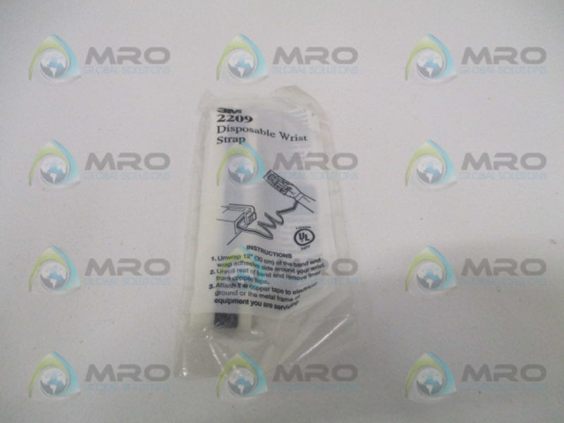 3M ELECTRONICS 2209 DISPOSABLE WRIST STRAP  NSMP