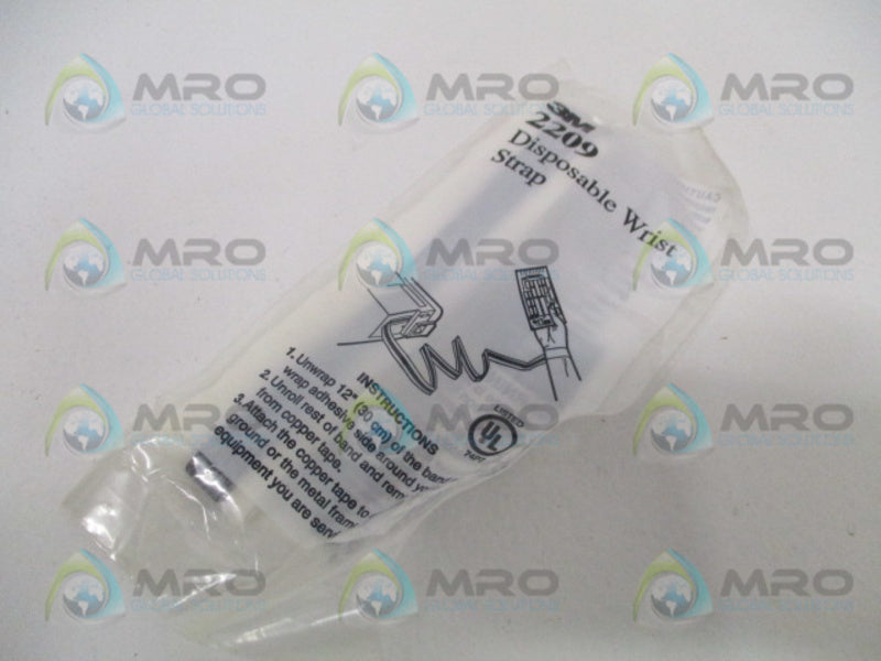 3M ELECTRONICS 2209 DISPOSABLE WRIST STRAP  NSMP