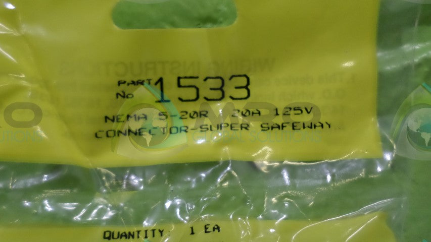 WOODHEAD INC. 1533 CONNECTOR * NEW IN BAG *