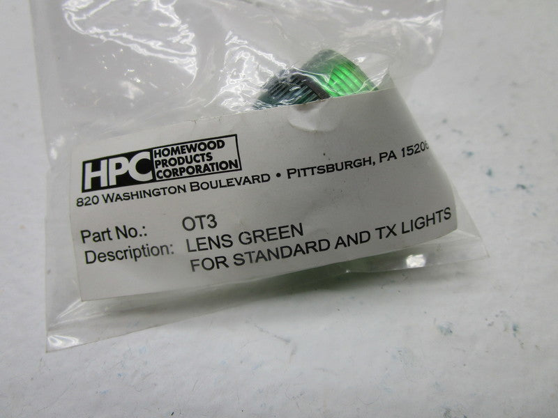 HPC OT3 GREEN LENS * NEW IN ORIGINAL PACKAGE *