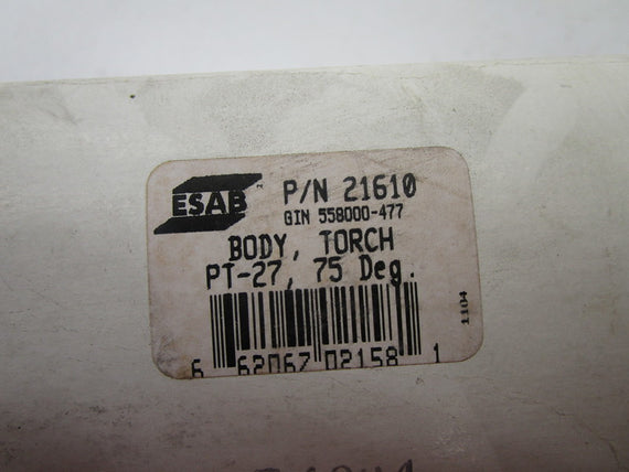 ESAB 21610 PT-27 BODY TORCH * NEW IN BOX *