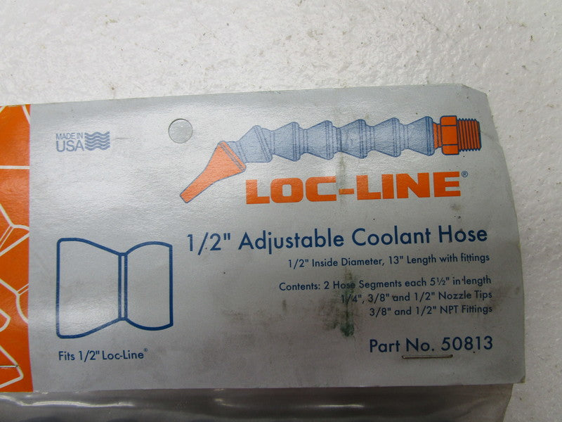 LOC-LINE 50813 ADJUSTABLE COOLANT HOSE 1/2" * NEW IN ORIGINAL PACKAGE *