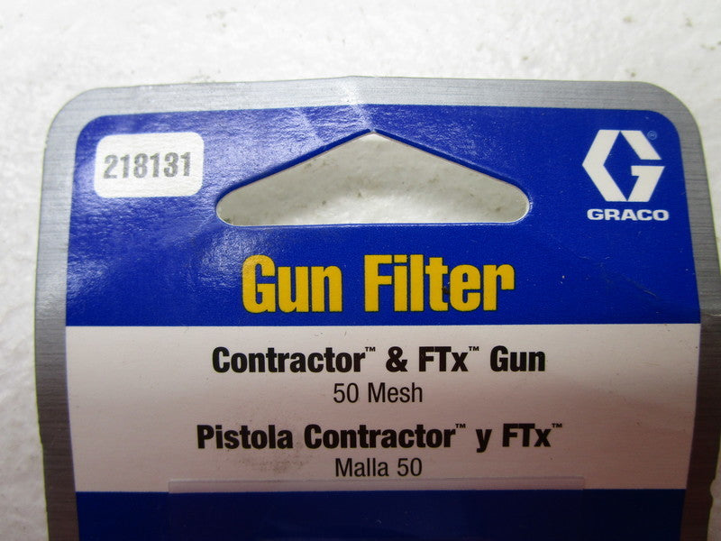 GRACO 218131 GUN FILTER * NEW IN ORIGINAL PACKAGE *